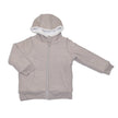 Bamboo Fleece Zip Hoodie w/Sherpa Lining (Drizzle/Feather)