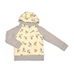 Sweat à capuche en polaire de bambou (motif Autumn Raccoon/Drizzle)