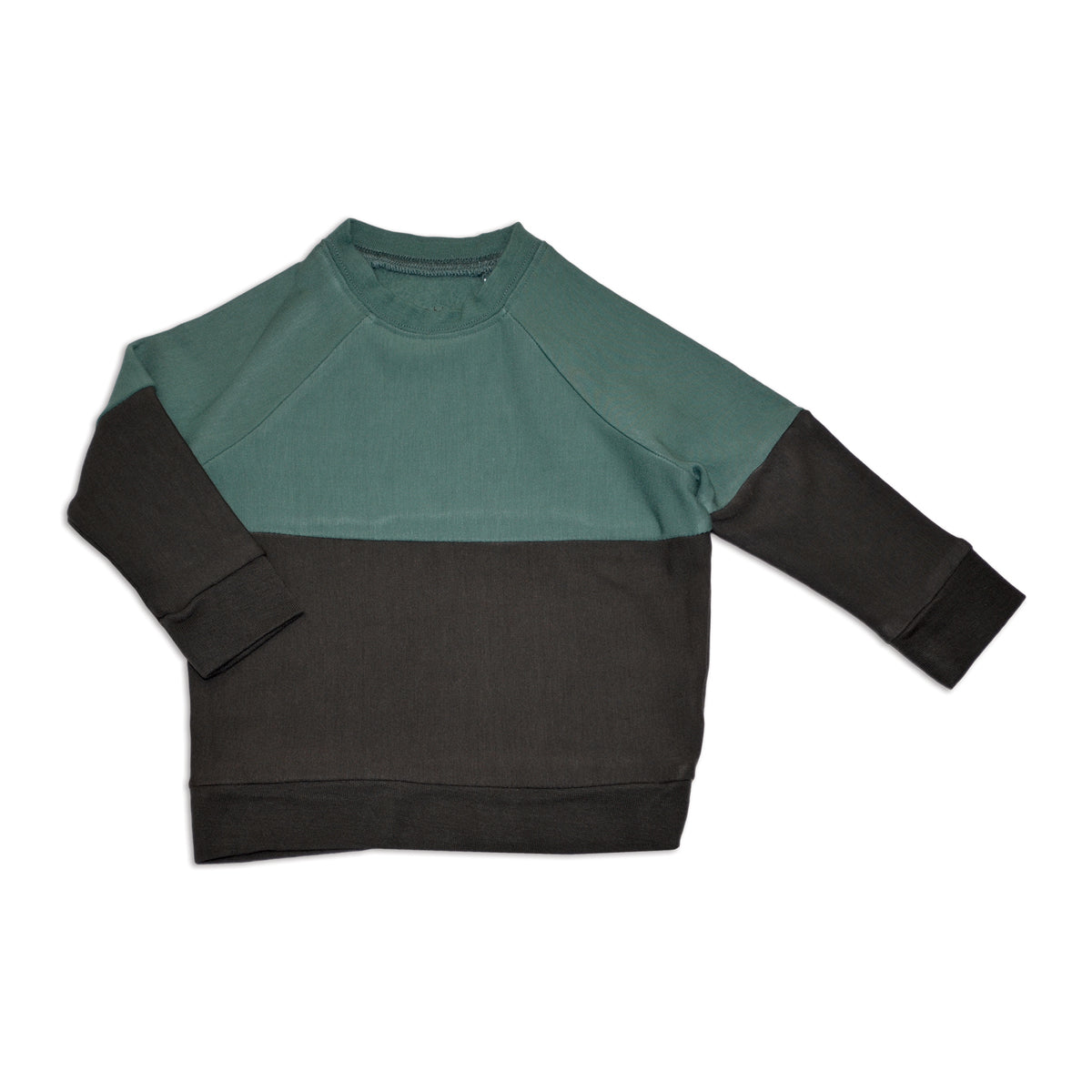 Sweat-shirt en polaire de bambou à blocs de couleur (pin/bateau pirate)