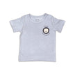 T-shirt à manches courtes en bambou avec motif graphique (ombre)