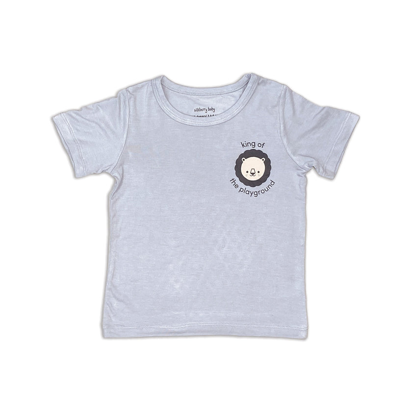 T-shirt à manches courtes en bambou avec motif graphique (ombre)