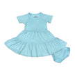 Bamboo Tiered Jersey Dress with Bloomer (Cotton Candy)