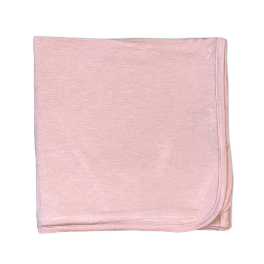 Bamboo Swaddle Blanket (Teatime Pink)