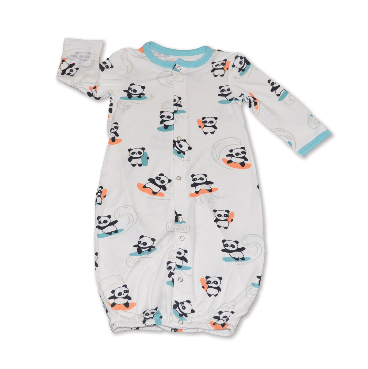 Vêtements de nuit en bambou (imprimé panda Surfs Up)