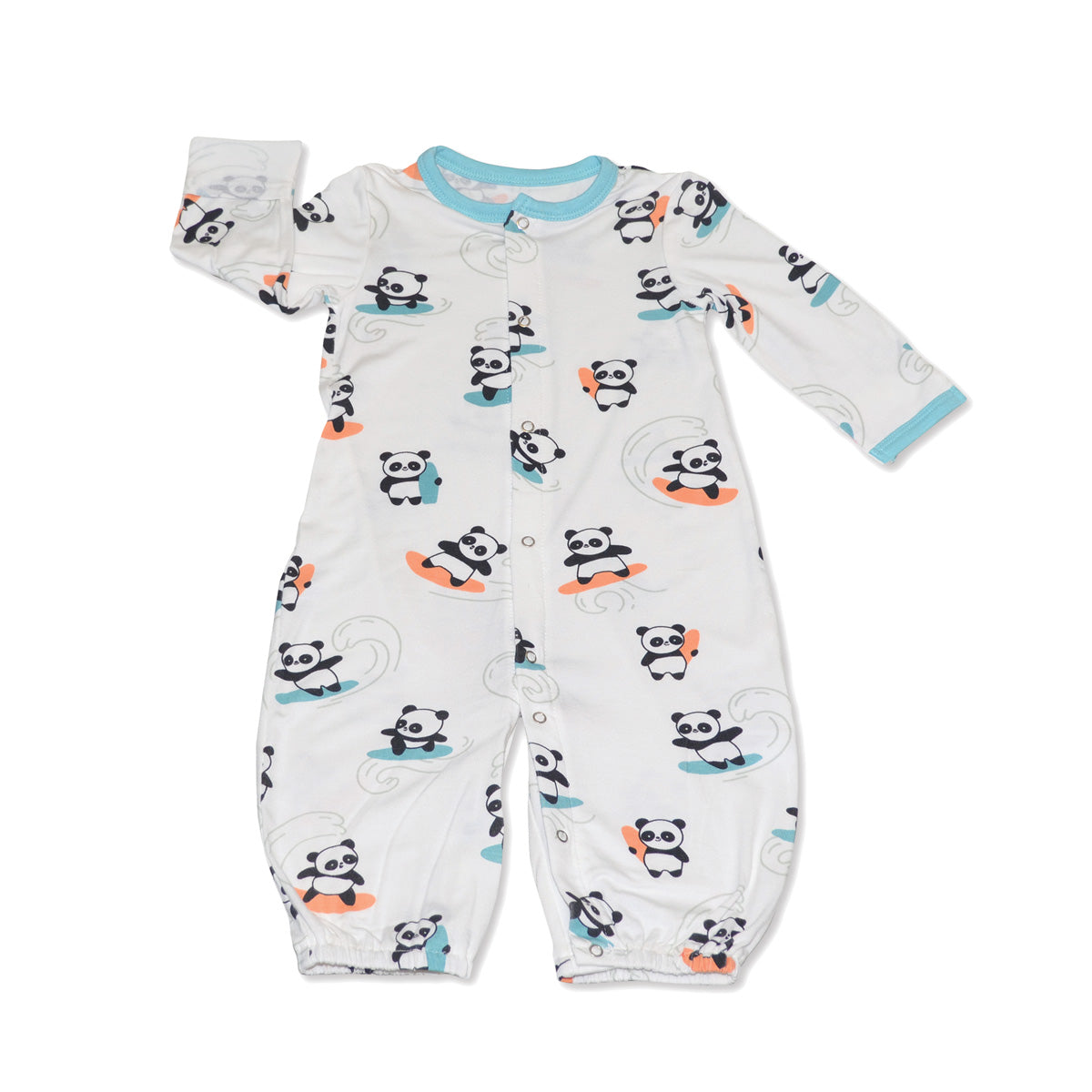 Vêtements de nuit en bambou (imprimé panda Surfs Up)