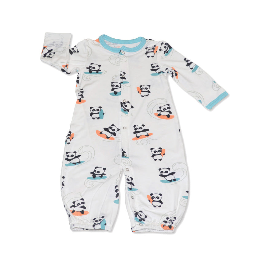 Vêtements de nuit en bambou (imprimé panda Surfs Up)