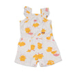 Bamboo Sleeveless Ruffle Romper (Little Chick Print)