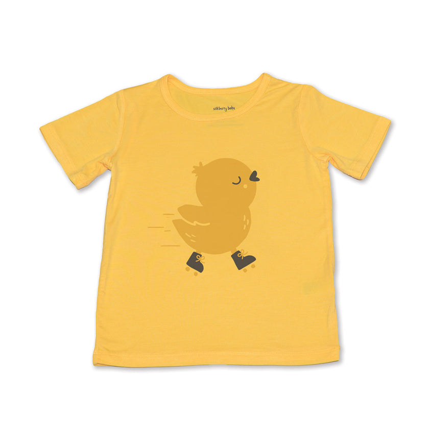 T-shirt graphique à manches courtes en bambou (crème de banane)