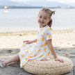 Bamboo Tiered Jersey Dress with Bloomer (Little Chick Print)