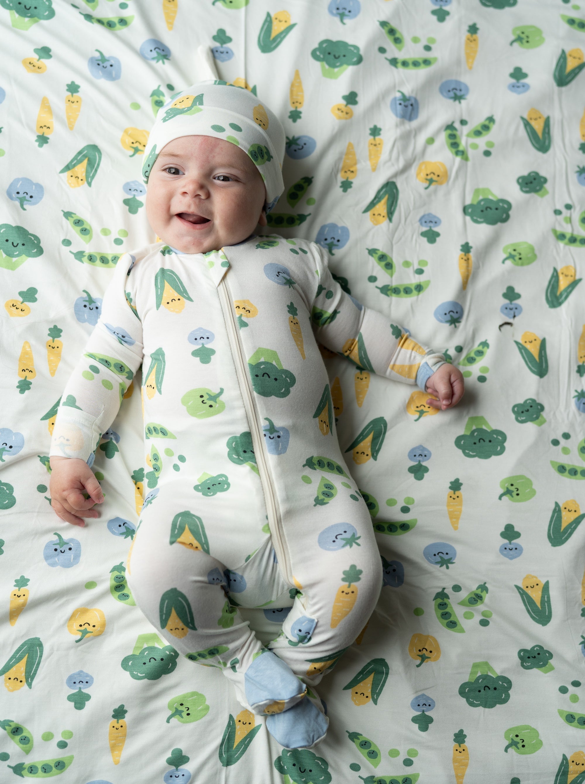 Bamboo Swaddle Blanket (Farmers Market Print)