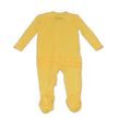 Bamboo Ruffle Footies with Two Way Zipper (Banana Cream)
