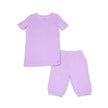 Bamboo Short Sleeve Top & Shorts Pajama Set (Lavender Bloom)