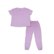 Ensemble de vêtements de détente pour femmes en bambou à manches courtes (couleur lavande)