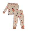 Pyjama en bambou à manches longues (imprimé visages enneigés)