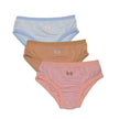 Bamboo Girls Bikini Underwear 3 Pack(Coral Blush/Toast/Magic Cloud)