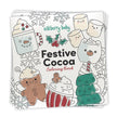 Bamoboo Long Sleeve Pajama Set & Coloring Book (Festive Cocoa Print)