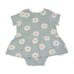 Bamboo Skirt Bodysuit (Daisy Print)