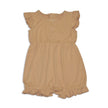 Bamboo Ruffle Romper (Cookie)
