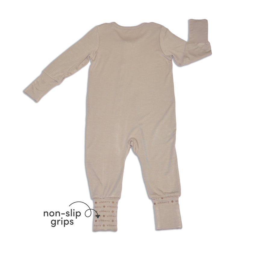 Bamboo 2-way Zipper Romper (Owl Feather)