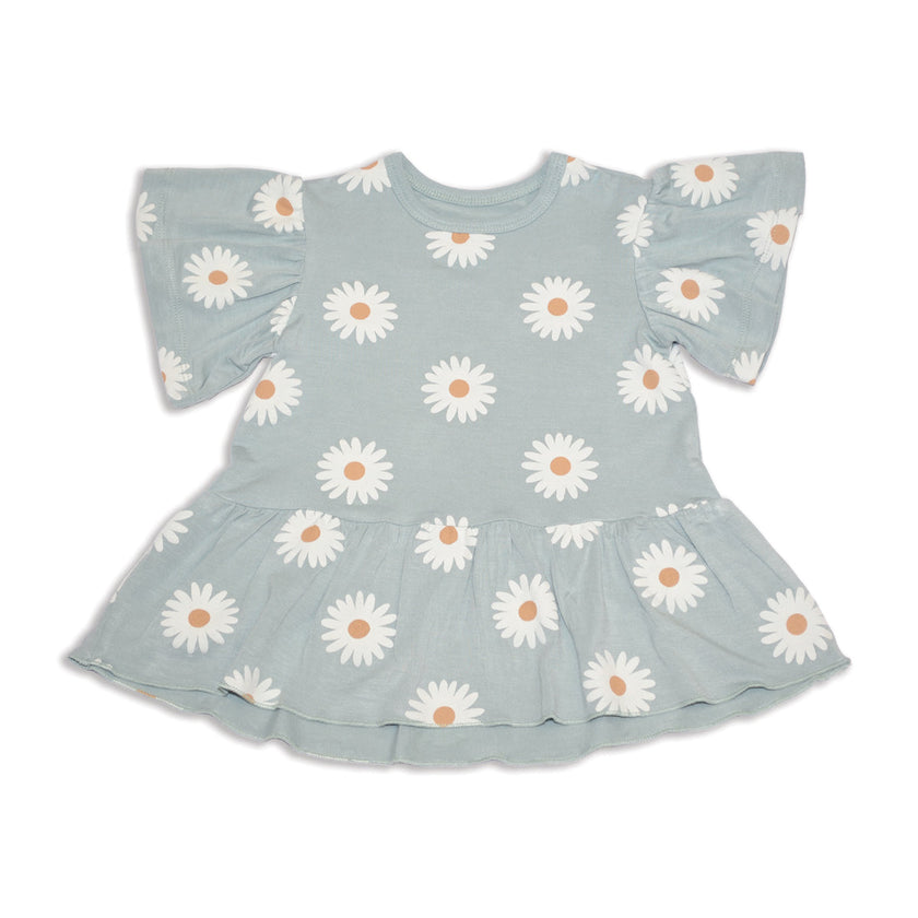 Bamboo Bell Sleeve Top (Daisy Print)