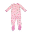Bamboo Ruffle Footies with Two Way Zipper (Sweet Shop Print)