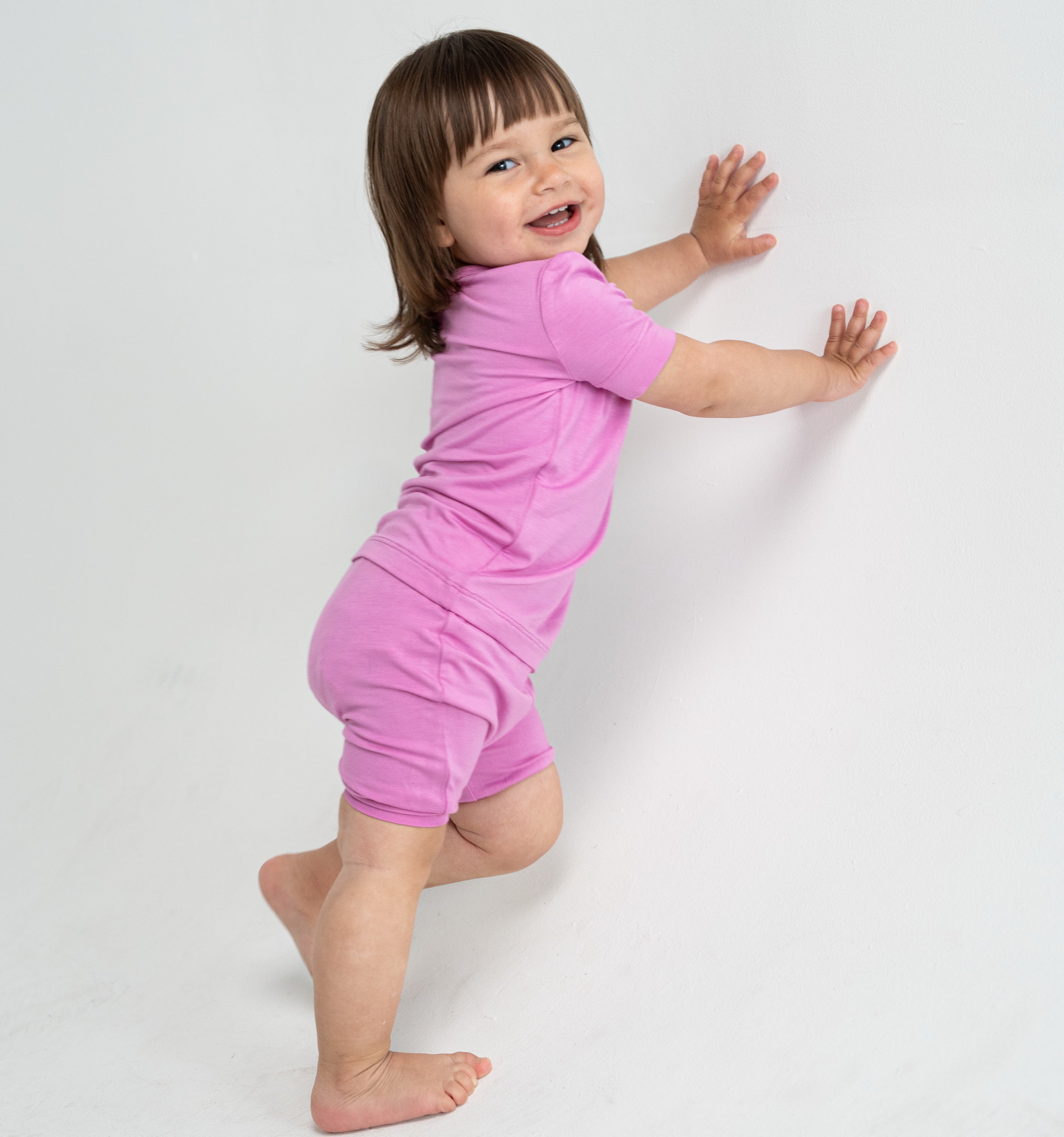 Bamboo Short Sleeve Top & Shorts Pajama Set (Crocus)