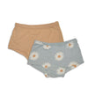 Bamboo Boyshorts Underwear 2 pack (Daisy/Cookie)