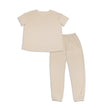Women's Bamboo Short Sleeve Loungewear Set (Almond Milk)