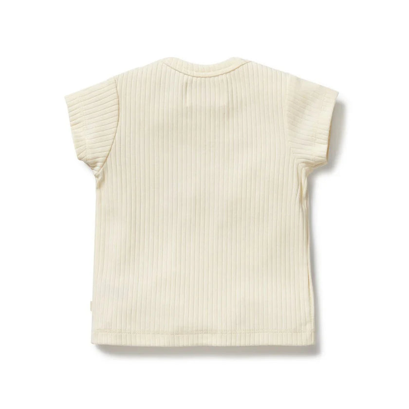 Lemon Leaf Embroidered Organic Tee | Wilson + Frenchy