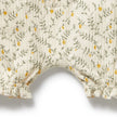 Lemon Leaf Organic Ruffle Zipsuit | Wilson + Frenchy