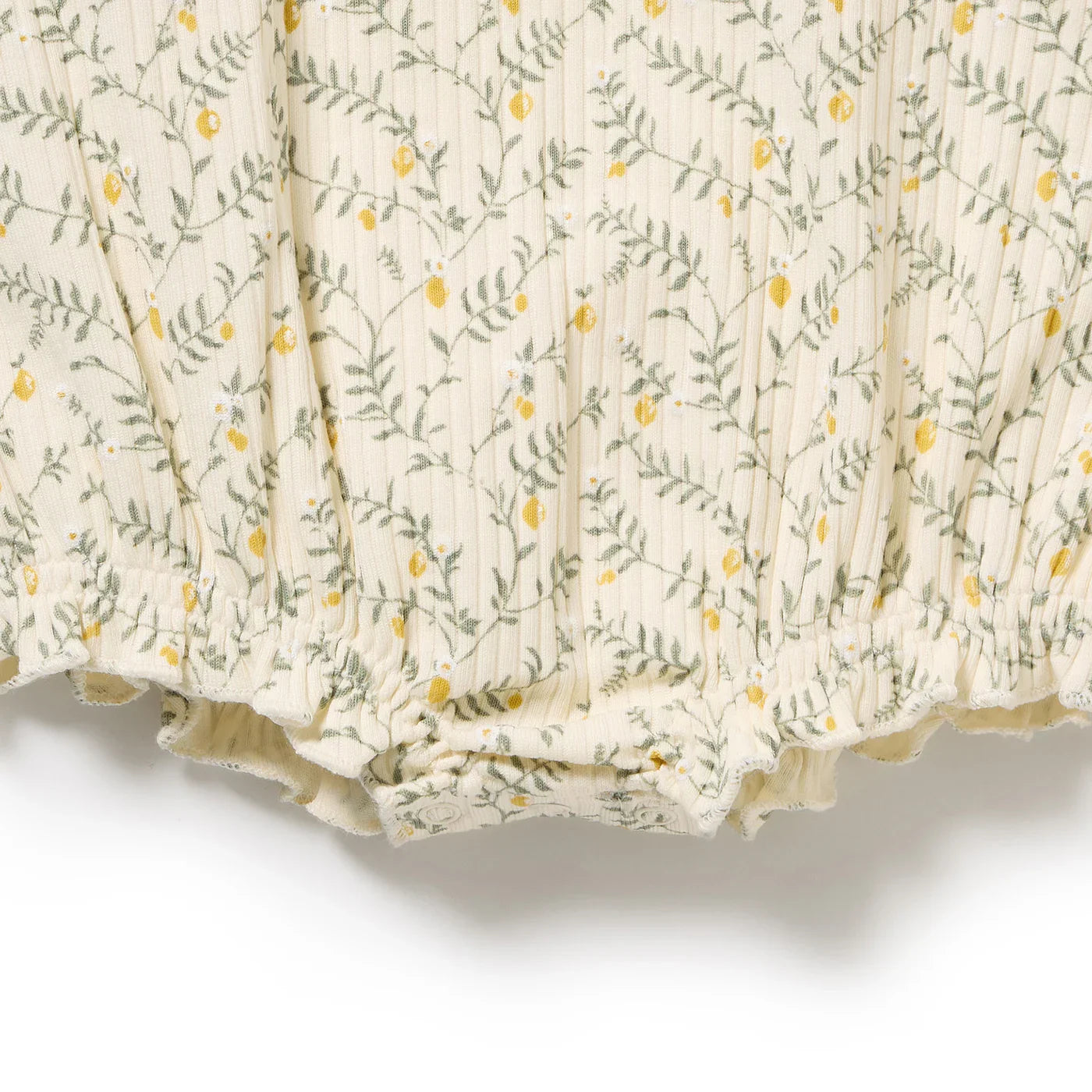 Lemon Leaf Organic Playsuit | Wilson + Frenchy