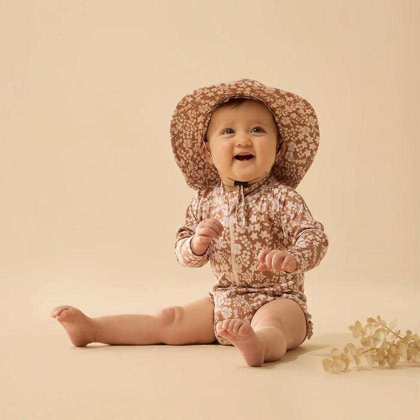 Hazel Floral Swim Sun Hat | Wilson + Frenchy