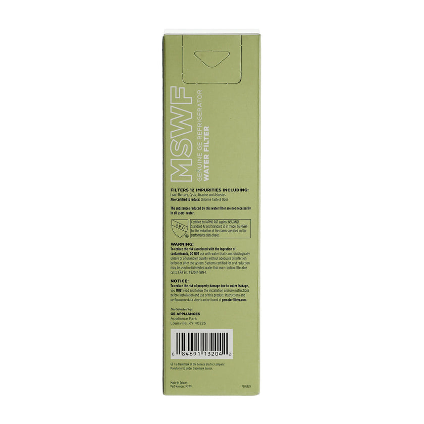 Filtre à eau pour réfrigérateur GE MSWF Smartwater - Purificateur d'eau pour réfrigérateur
