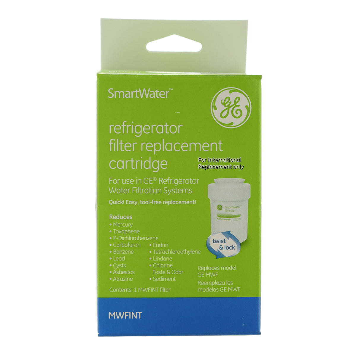 GE MWF Refrigerator Water Filter, Part#: WG03F00835