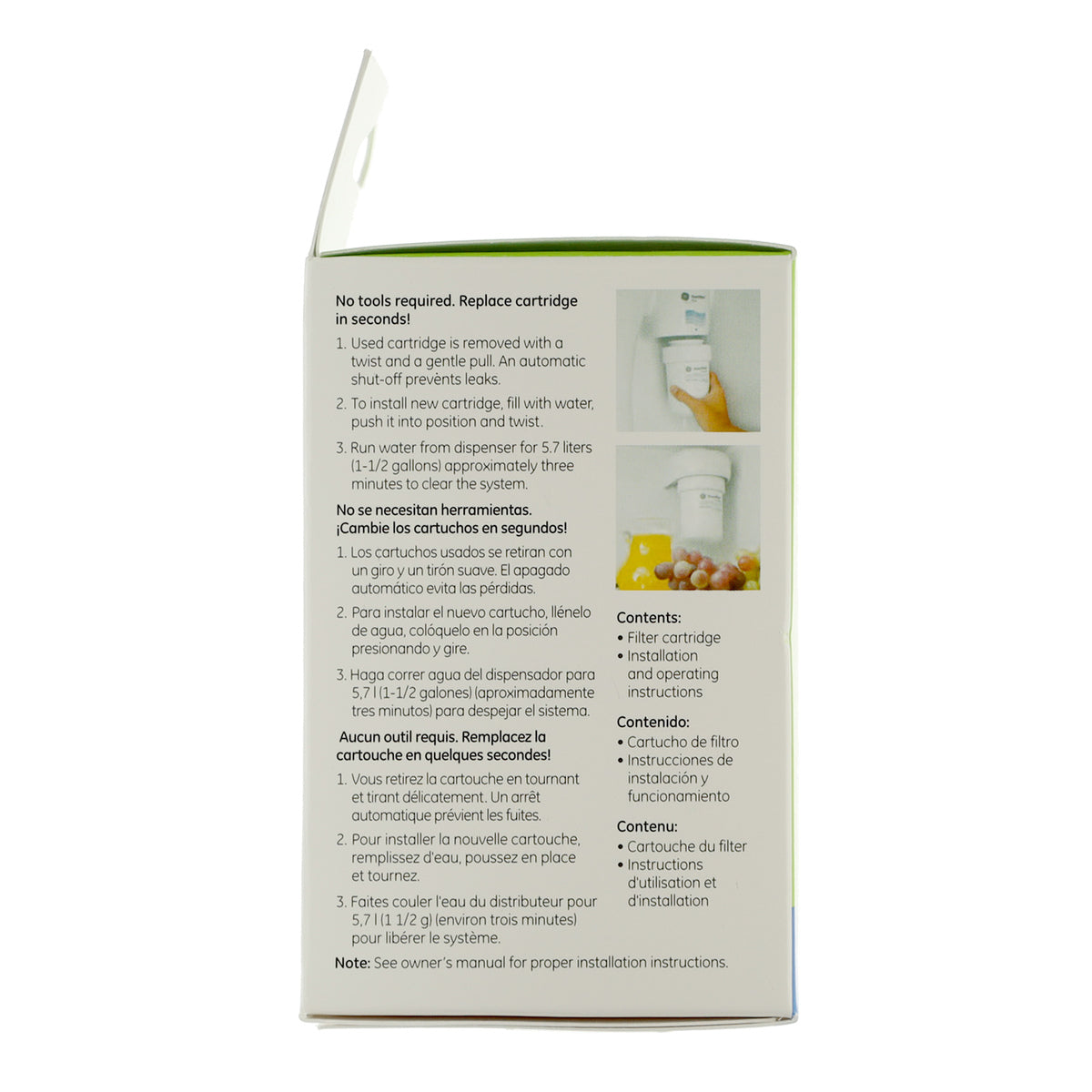 GE MWF Refrigerator Water Filter, Part#: WG03F00835