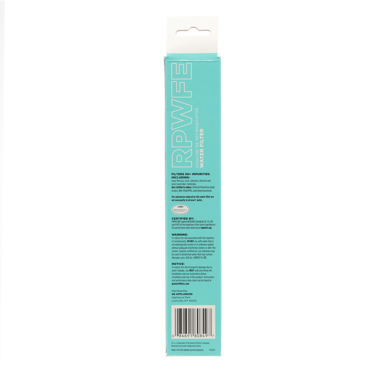 GE WG03F04947 RPWFE Fridge Water Filter
