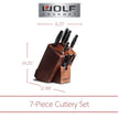 Wolf Gourmet WGCU100S 7 Piece Cutlery Knife Set- Blemished Package with Full Warranty