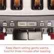 WOLF Gourmet 4-Slice Extra-Wide Slot Toaster - Factory serviced with 1 year warranty - WGTR104S