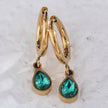 Boucles d'oreilles en cristal d'émeraude encapsulé WINNIE