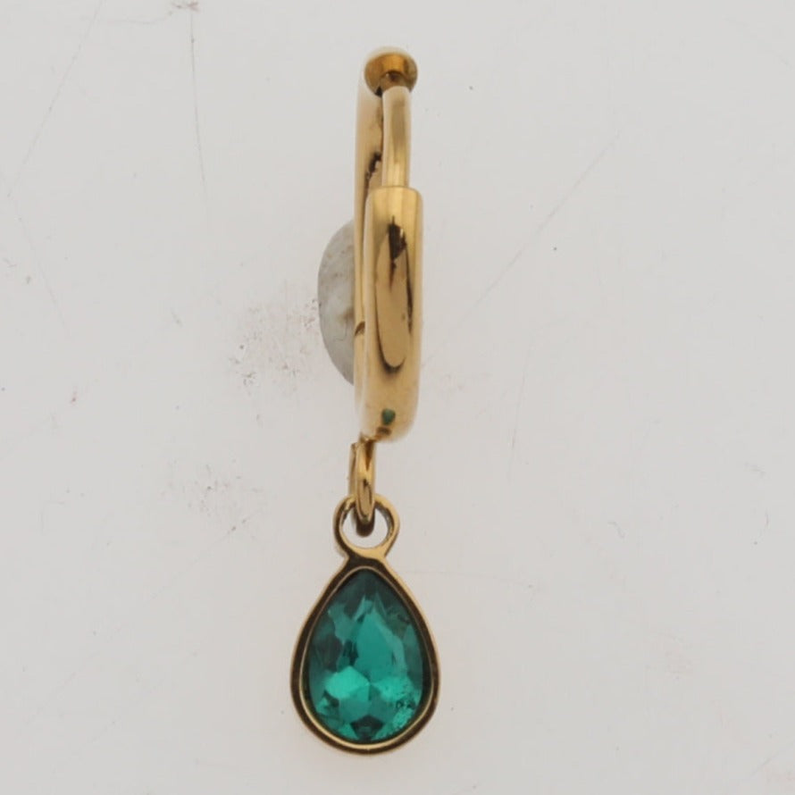 Boucles d'oreilles en cristal d'émeraude encapsulé WINNIE