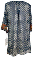 PRG6026 Sheer Avatar Pure Silk Self Pocket Tunic Dress