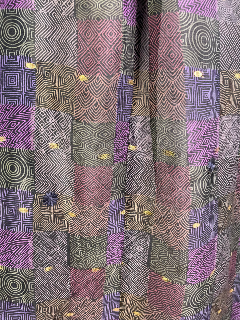 PRC6061 Avatar Pure Silk Self Pocket Tunic Dress