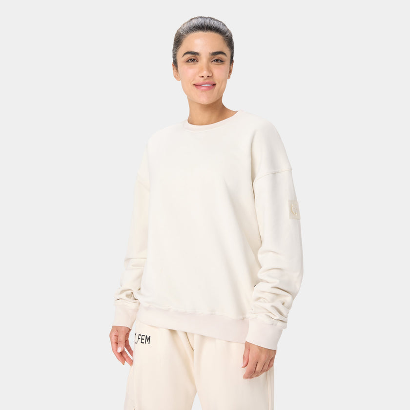 WOLFSTATE_99 CREWNECK — TACTICAL BEIGE