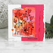 Woodware Clear Singles Wild Hearts 4 in x 6 in Stamp