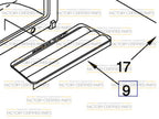 Grille de trop-plein WP2206670B pour réfrigérateur Whirlpool