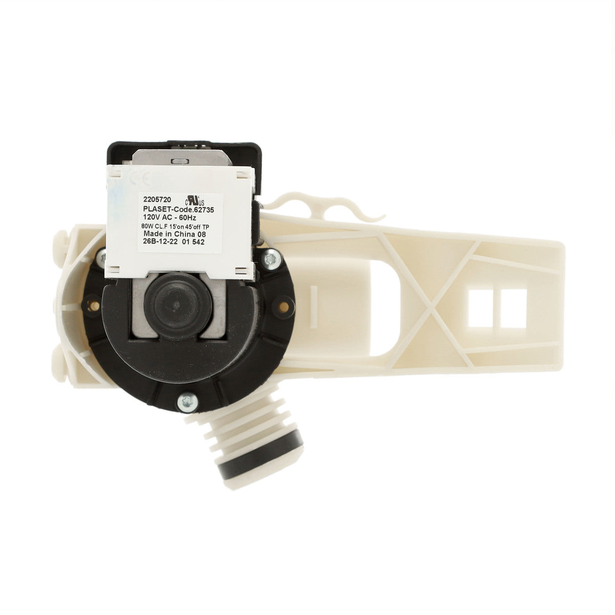 Assamblage de pompe de vidange WP25001052 pour machines à laver Whirlpool