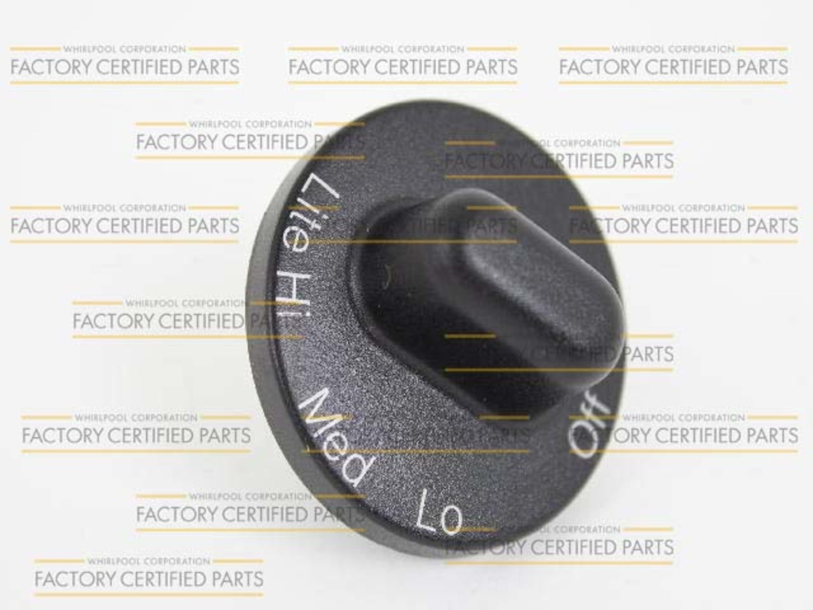 Bouton de commande de brûleur de four Whirlpool WP71001641