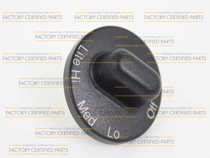 Bouton de commande de brûleur de four Whirlpool WP71001641