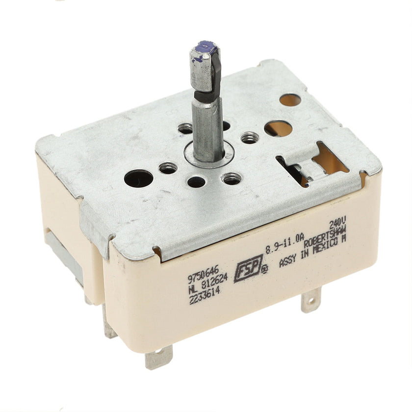 Interrupteur de brûleur supérieur WP9750646 pour four Whirlpool