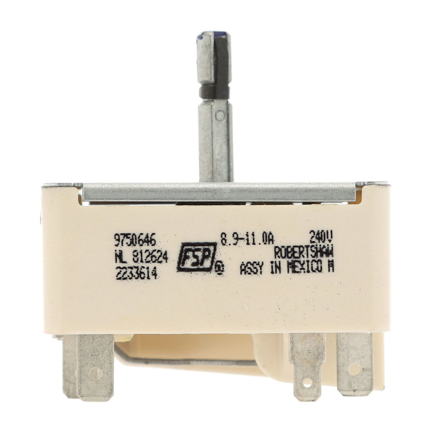 Interrupteur de brûleur supérieur WP9750646 pour four Whirlpool